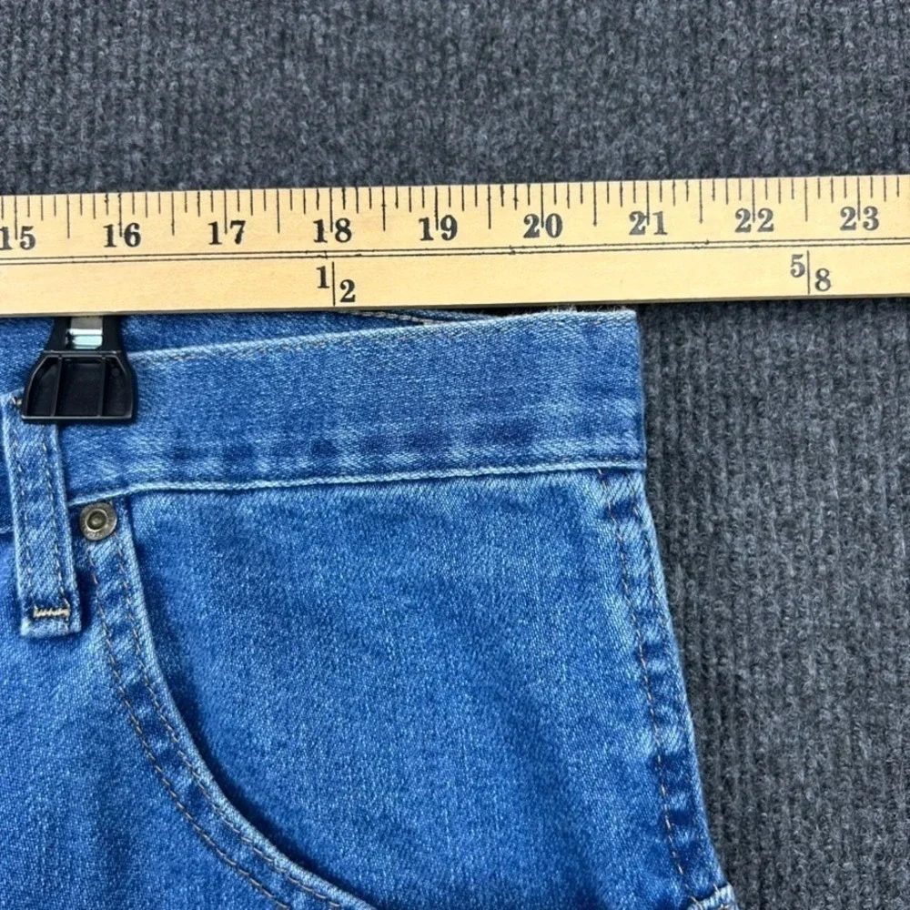 Wrangler Rugged Wear Jeans Mens 44x32 Blue Medium Wash Straight Denim Cowboy